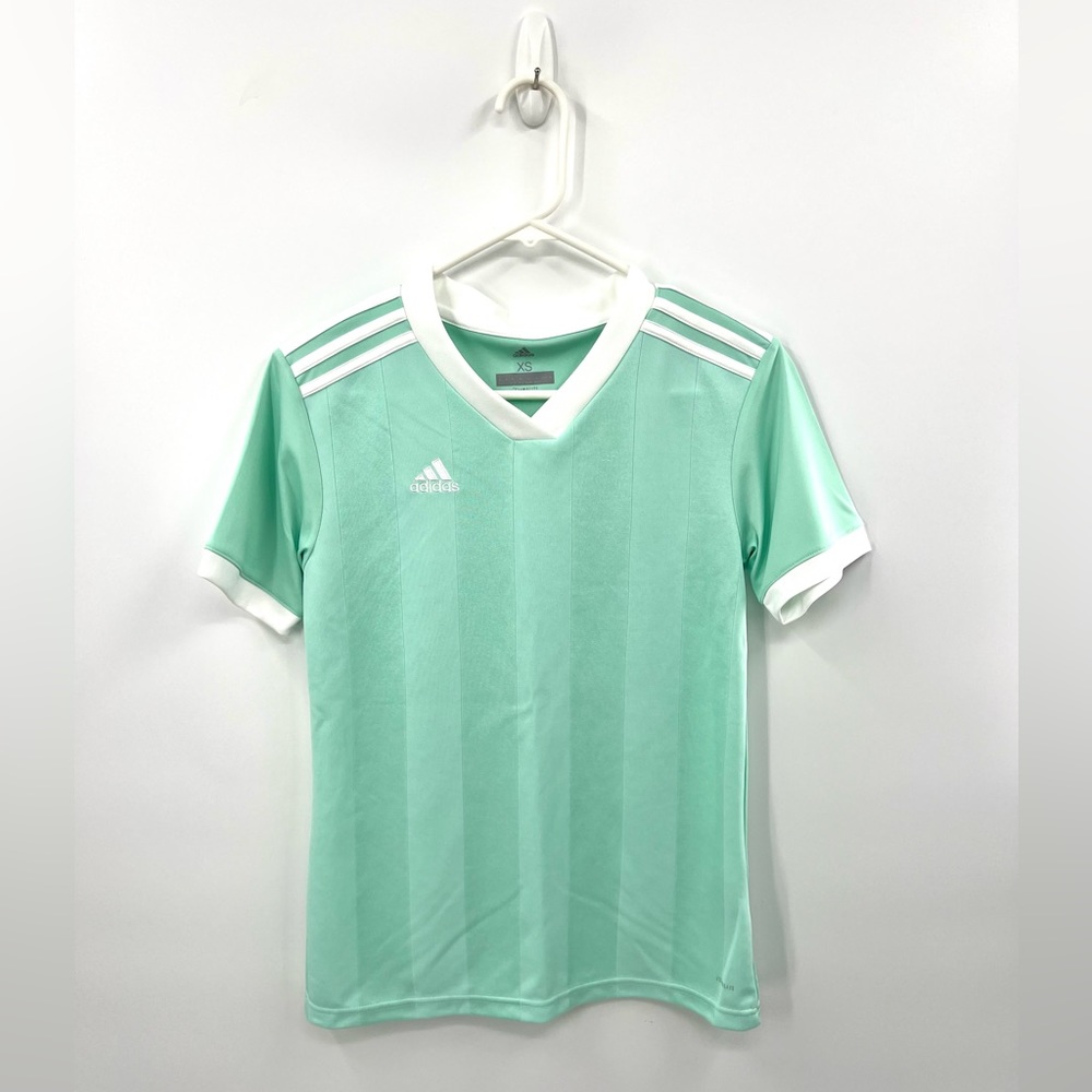 Adidas 3S Climalite ‘Seafoam/White’ Soccer Jersey Woman’s Size XSmall